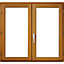 Fenêtre bois 2 vantaux - l.100 x h.105 cm, tirant droit