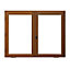Fenêtre bois 2 vantaux - l.120 x h.95 cm, tirant droit