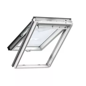 Fenêtre de toit à projection VELUX Confort Whitefinish - bois peint en blanc L. 114 x H. 118 cm (GPL 2076 SK06)