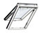Fenêtre de toit à projection VELUX Confort Whitefinish - bois peint en blanc L. 78 x H. 98 cm (GPL 2076 MK04)