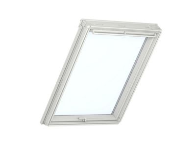 Fenêtre de toit à projection VELUX Tout Confort Whitefinish - bois peint en blanc L. 55 x H. 98 cm (GPL 2057 CK04)