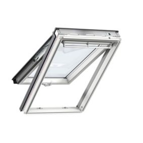 Fenêtre de toit à projection VELUX Tout Confort Whitefinish - bois peint en blanc L. 78 x H. 118 cm (GPL 2057 MK06)
