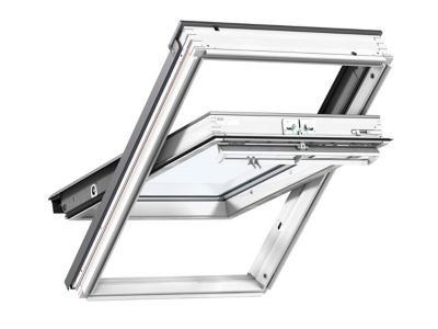 Fenêtre de toit à rotation VELUX Confort Whitefinish - bois peint en blanc L. 78 x H. 98 cm (GGL 2076 MK04)
