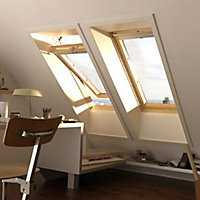 Fenêtre de toit à rotation Velux GGL Confort bois SK06 114 x h.118 cm