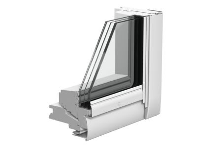 Fenêtre de toit à rotation VELUX Triple vitrage - Whitefinish (bois peint en blanc) L. 78 x H. 98 cm (GGL 2062 MK04)