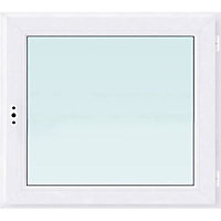 Fenêtre PVC 1 vantail blanc - l.40 x h.45 cm, tirant droit