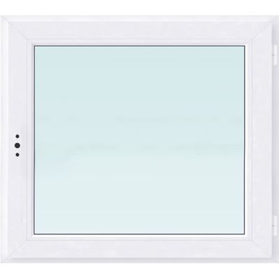 Fenêtre PVC 1 vantail blanc - l.40 x h.45 cm, tirant droit