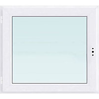 Fenêtre PVC 1 vantail blanc - l.40 x h.45 cm, tirant gauche