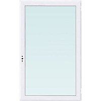 Fenêtre PVC 1 vantail blanc - l.40 x h.65 cm, tirant droit