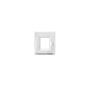 Fenêtre PVC 1 vantail oscillo-battant GoodHome blanc - l.40 x h.45 cm, tirant gauche