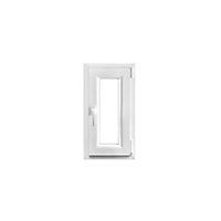 Fenêtre PVC 1 vantail oscillo-battant GoodHome blanc - l.40 x h.75 cm, tirant droit