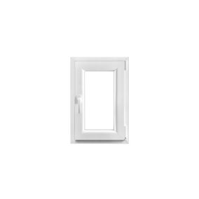 Fenêtre PVC 1 vantail oscillo-battant GoodHome blanc - l.50 x h.75 cm, tirant droit