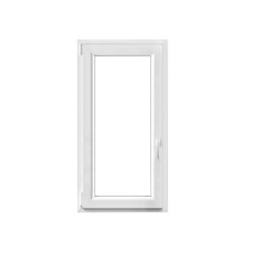 Fenêtre PVC 1 vantail oscillo-battant GoodHome blanc - l.60 x h.115 cm, tirant gauche