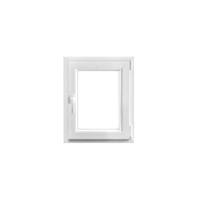Fenêtre PVC 1 vantail oscillo-battant GoodHome blanc - l.60 x h.75 cm, tirant droit