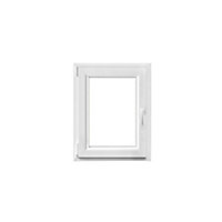 Fenêtre PVC 1 vantail oscillo-battant GoodHome blanc - l.60 x h.75 cm, tirant gauche