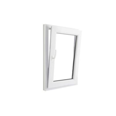 Fenêtre PVC 1 vantail oscillo-battant GoodHome blanc - l.60 x h.95 cm, tirant droit