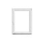 Fenêtre PVC 1 vantail oscillo-battant GoodHome blanc - l.80 x h.105 cm, tirant droit