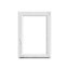 Fenêtre PVC 1 vantail oscillo-battant GoodHome blanc - l.80 x h.115 cm, tirant droit