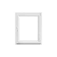 Fenêtre PVC 1 vantail oscillo-battant GoodHome blanc - l.80 x h.95 cm, tirant droit