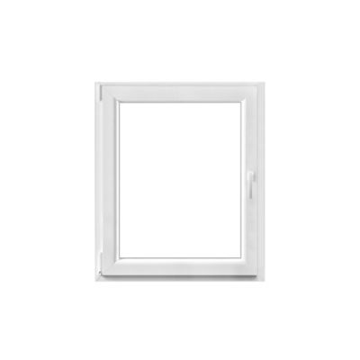 Fenêtre PVC 1 vantail oscillo-battant GoodHome blanc - l.80 x h.95 cm, tirant gauche