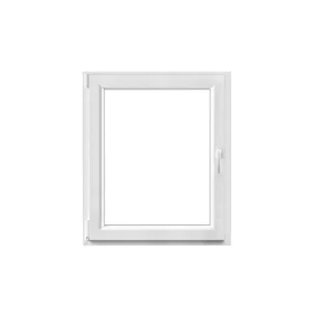 Fenêtre PVC 1 vantail oscillo-battant GoodHome blanc - l.80 x h.95 cm, tirant gauche