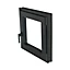Fenêtre PVC 1 vantail oscillo-battant GoodHome gris - l.40 x h.45 cm, tirant droit