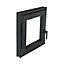 Fenêtre PVC 1 vantail oscillo-battant GoodHome gris - l.40 x h.45 cm, tirant gauche