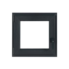 Fenêtre PVC 1 vantail oscillo-battant GoodHome gris - l.40 x h.65 cm, tirant gauche