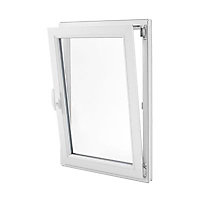 Fenêtre PVC 1 vantail oscillo-battant Grosfillex blanc - l.40 x h.60 cm, tirant droit