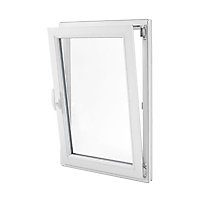 Fenêtre PVC 1 vantail oscillo-battant Grosfillex blanc - l.60 x h.75 cm, tirant droit