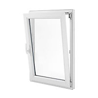 Fenêtre PVC 1 vantail oscillo-battant Grosfillex blanc - l.80 x h.95 cm, tirant droit