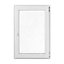 Fenêtre PVC 1 vantail oscillo-battant Grosfillex blanc - l.80 x h.95 cm, tirant droit