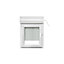Fenêtre PVC 1 vantail oscillo-battant + volet roulant électrique GoodHome blanc - l.40 x h.45 cm, tirant gauche