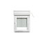 Fenêtre PVC 1 vantail oscillo-battant + volet roulant électrique GoodHome blanc - l.60 x h.60 cm, tirant droit