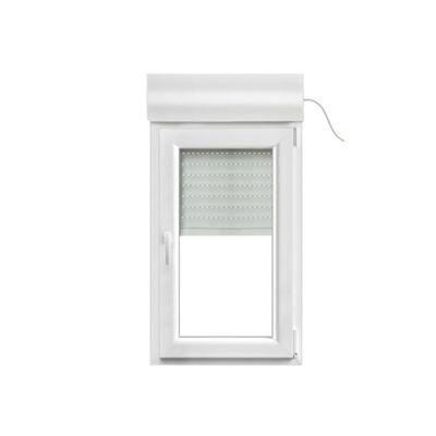 Porte-fenêtre PVC Avec Volet Roulant Intégré Monobloc Of D 1 Vantail H.205 X L.80 Cm - GROSFILLEX