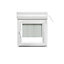 Fenêtre PVC 1 vantail oscillo-battant + volet roulant électrique GoodHome blanc - l.80 x h.75 cm, tirant droit