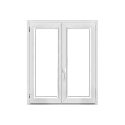 Fenêtre PVC 2 vantaux oscillo-battant GoodHome blanc - l.100 x h.115 cm