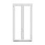Fenêtre PVC 2 vantaux oscillo-battant GoodHome blanc - l.100 x h.185 cm