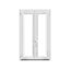 Fenêtre PVC 2 vantaux oscillo-battant GoodHome blanc - l.80 x h.125 cm