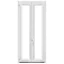 Fenêtre PVC 2 vantaux oscillo-battant GoodHome blanc - l.80 x h.165 cm