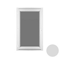 Fenêtre PVC Exaconfort anthracite 1v 60 x h.75 cm, tirant droit