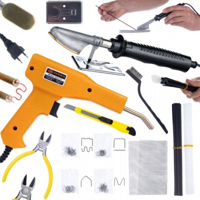 Fer à Souder Plastique + Agrafeuse Thermique - 750C, 200 Agrafes, Réparation Carrosserie - DIY