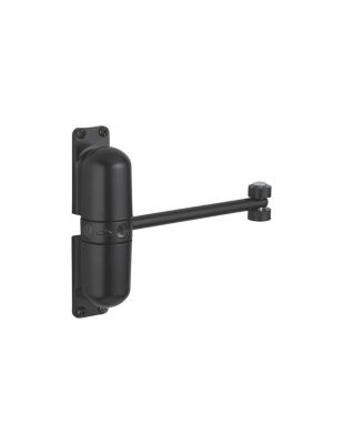 Ferme-porte automatique à roulettes pour porte légère, noir - THIRARD