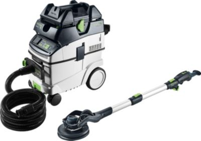 Festool PLANEX LHS 2 225 EQI/CTM 36Set - kit ponceuse à bras avec aspirateur, éclairage LED périphérique, classe M.