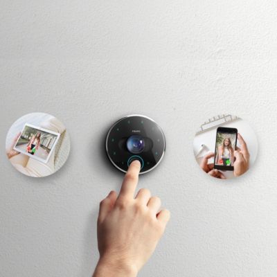 Fibaro - Portier intercom/visiophone intelligent Full Hd, 30 ips, 180 ...