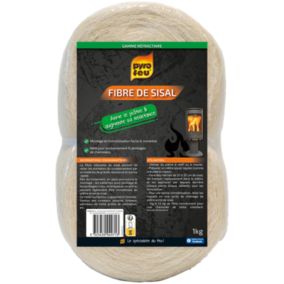 Fibre de sisal pour armer le plâtre en bobine de 1 kg