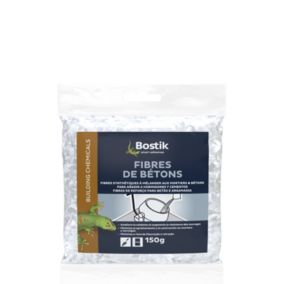 Fibres de Bétons Bostik Synthétiques pour Mortiers et Bétons 150g