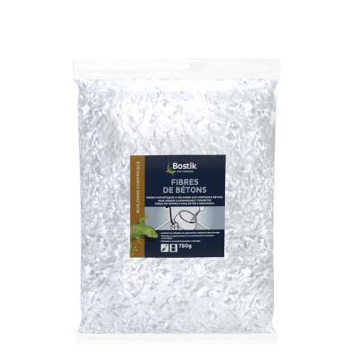 Fibres de Bétons Bostik Synthétiques pour Mortiers et Bétons 750g