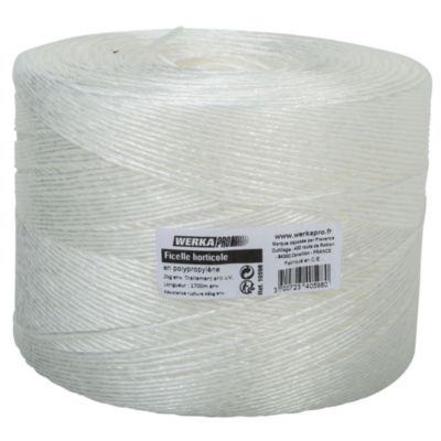 Ficelle horticole blanche  bobine de 1700m  WERKA PRO