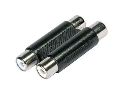 Fiche 2RCA vers 2RCA Femelle / Femelle Diall métal noir